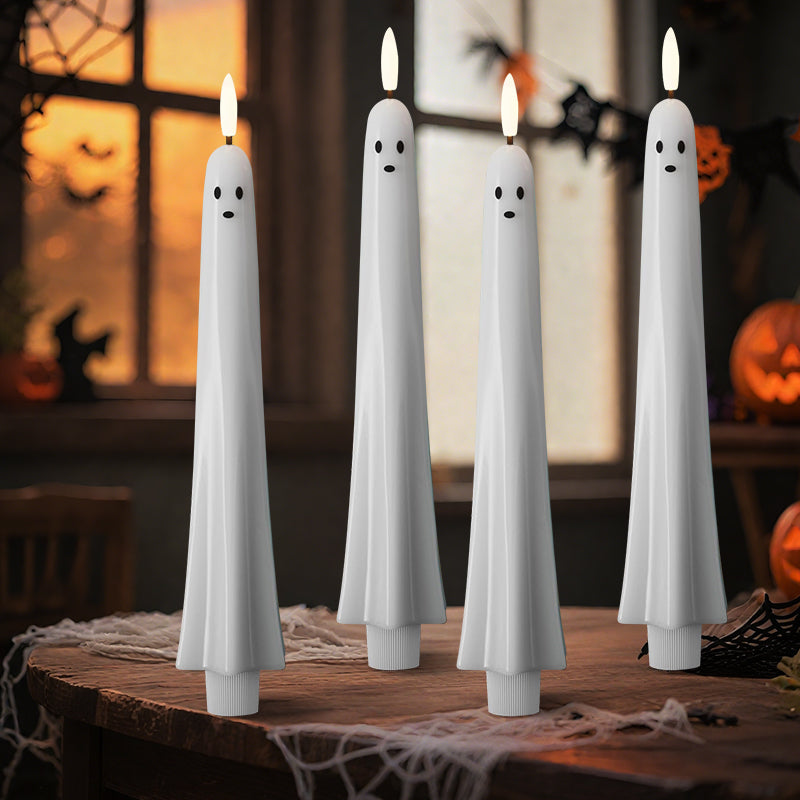 ππ» Remote-controlled ghost candle with 3D flaming wick π»π