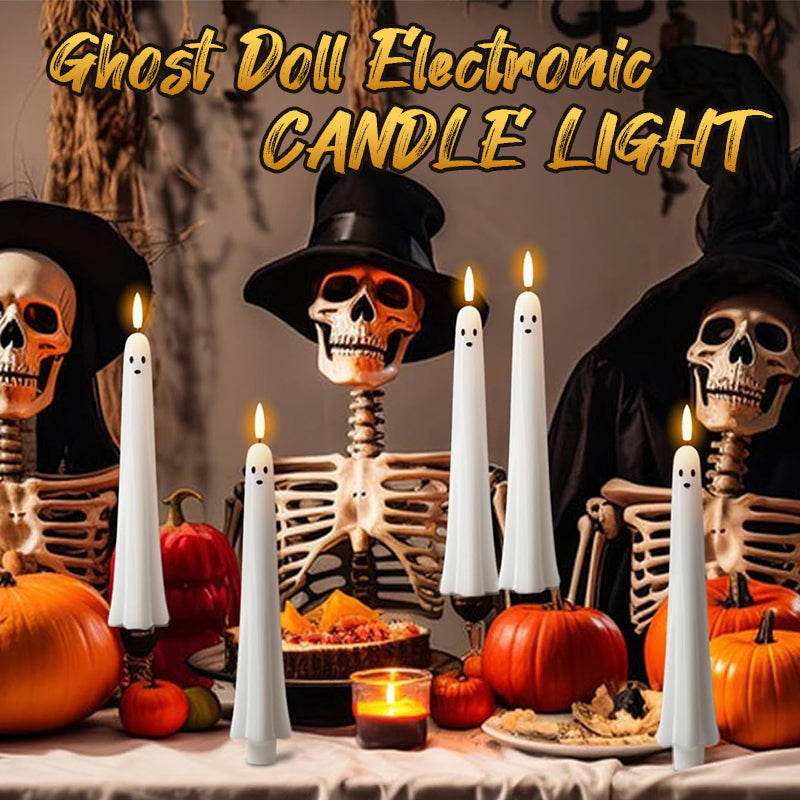 ππ» Remote-controlled ghost candle with 3D flaming wick π»π