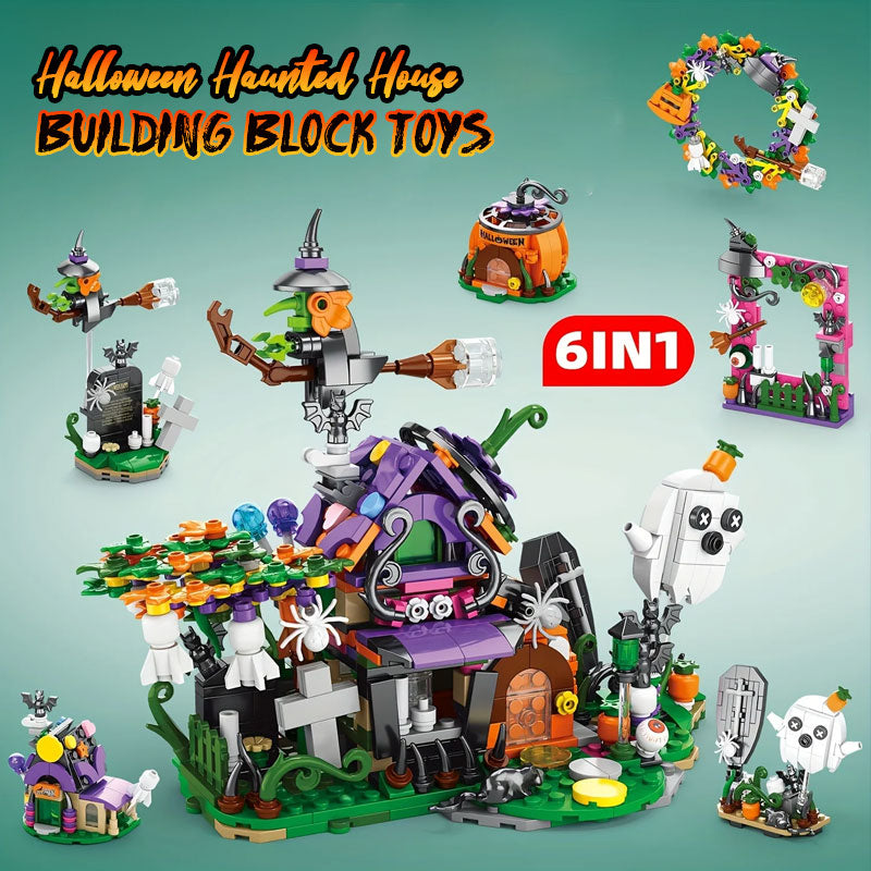 Halloween Haunted House Building Block Toys