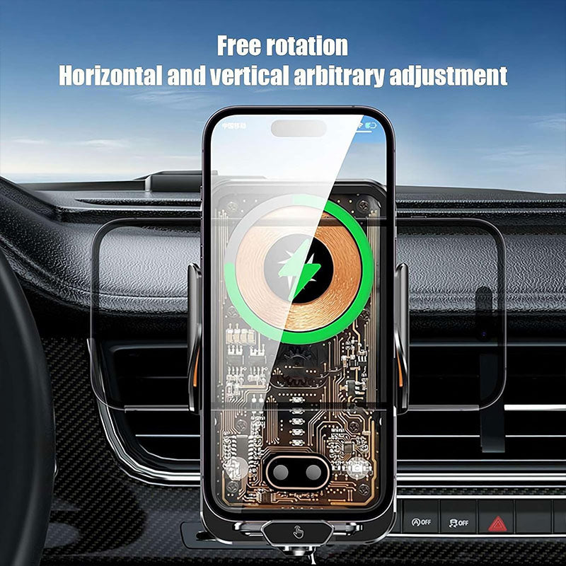 🚗✨Transparent Magnetic Wireless Car Charging Stand