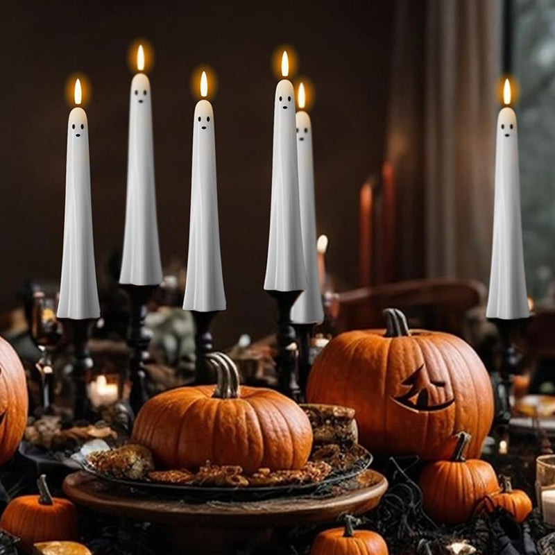 ππ» Remote-controlled ghost candle with 3D flaming wick π»π
