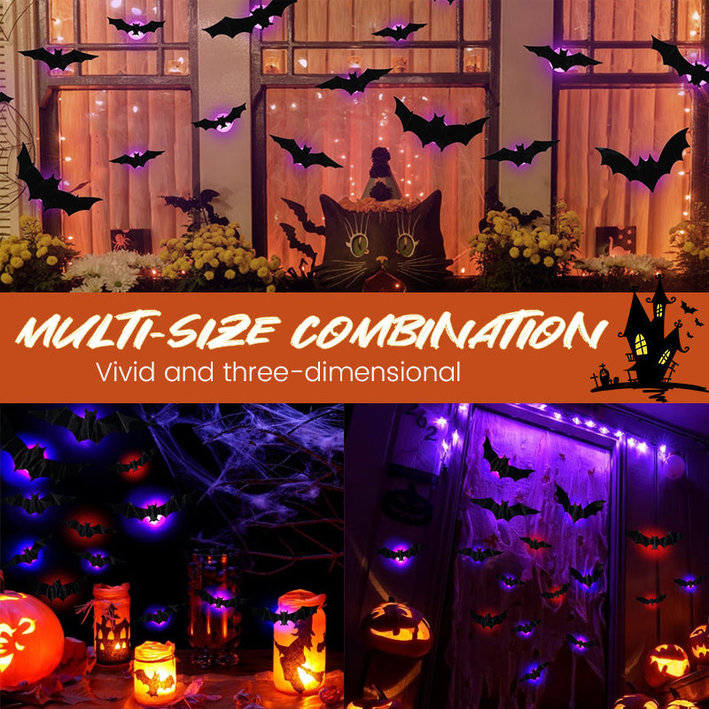 LED luminous bat decorative sticker
