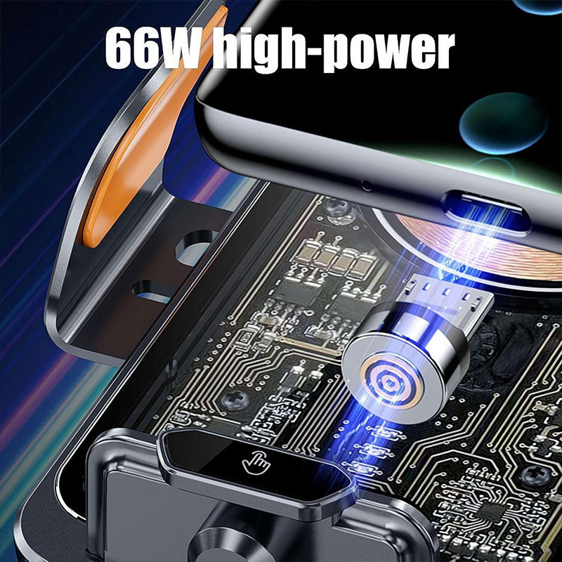 🚗✨Transparent Magnetic Wireless Car Charging Stand