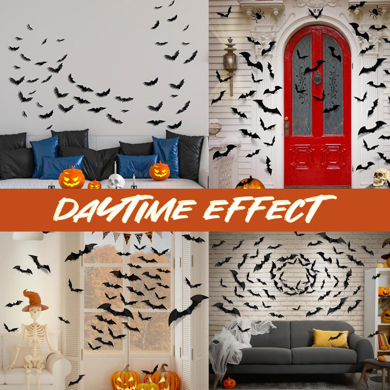 LED luminous bat decorative sticker