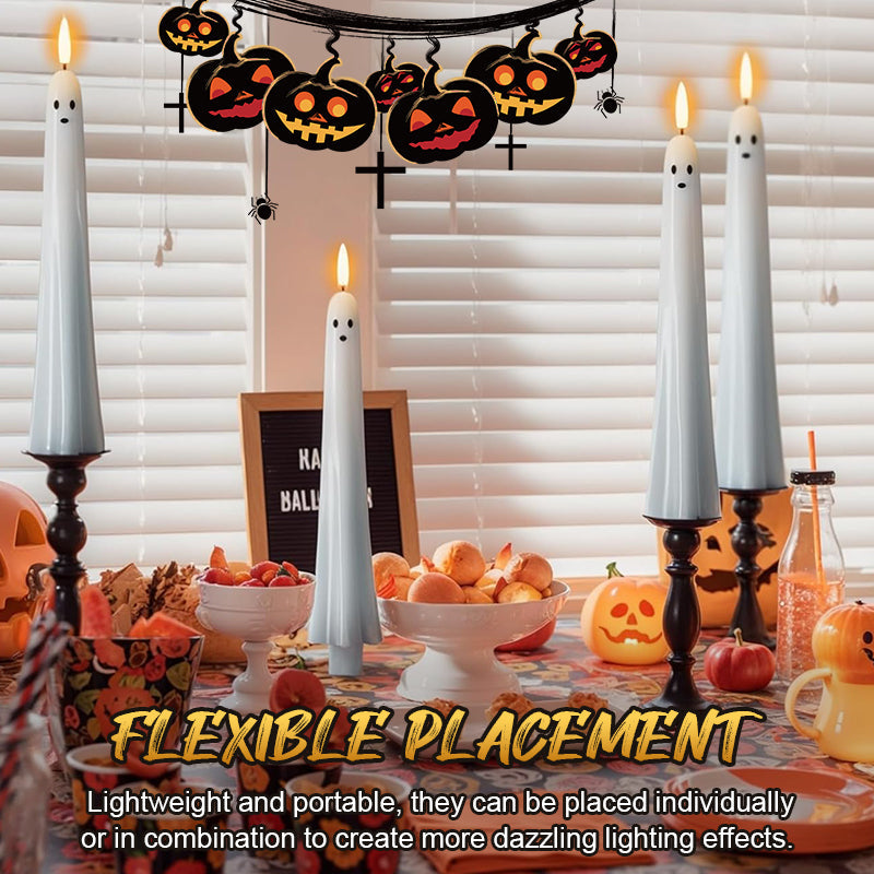 ππ» Remote-controlled ghost candle with 3D flaming wick π»π