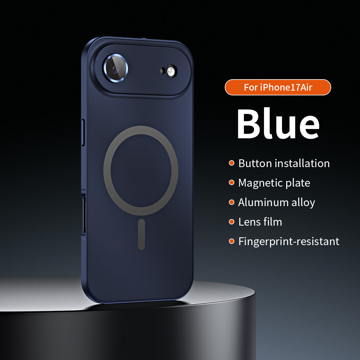 Magnetic Metal Frame Snap-On Case For iPhone