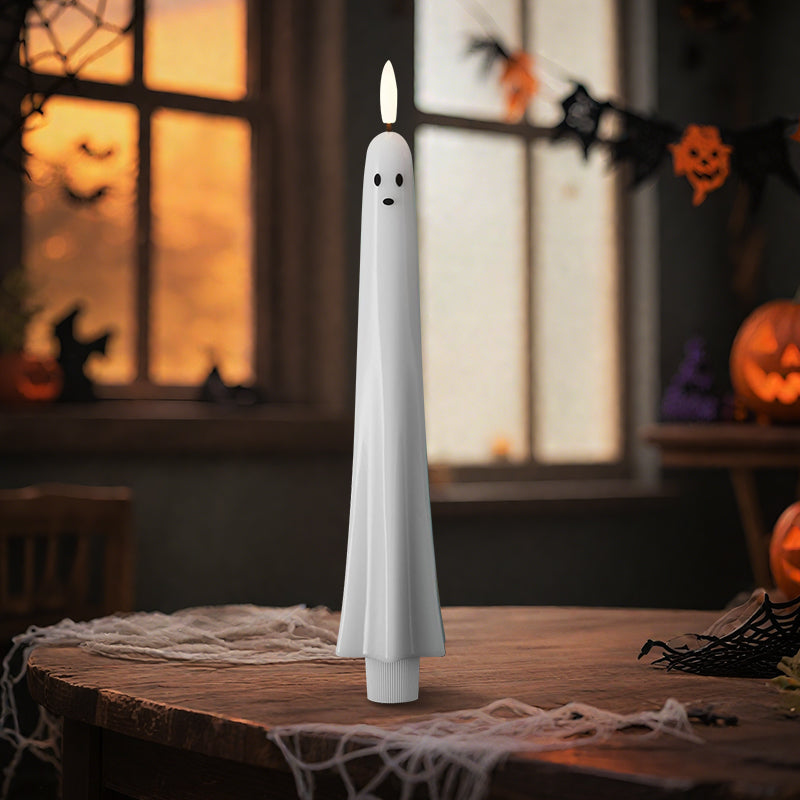 ππ» Remote-controlled ghost candle with 3D flaming wick π»π