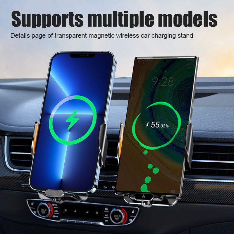 🚗✨Transparent Magnetic Wireless Car Charging Stand
