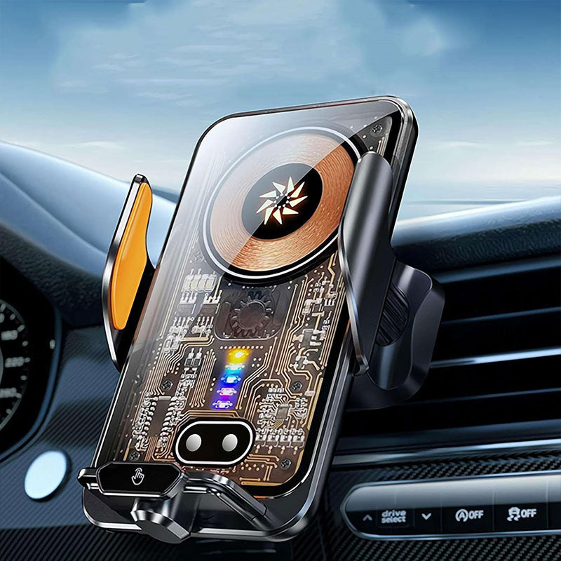 🚗✨Transparent Magnetic Wireless Car Charging Stand
