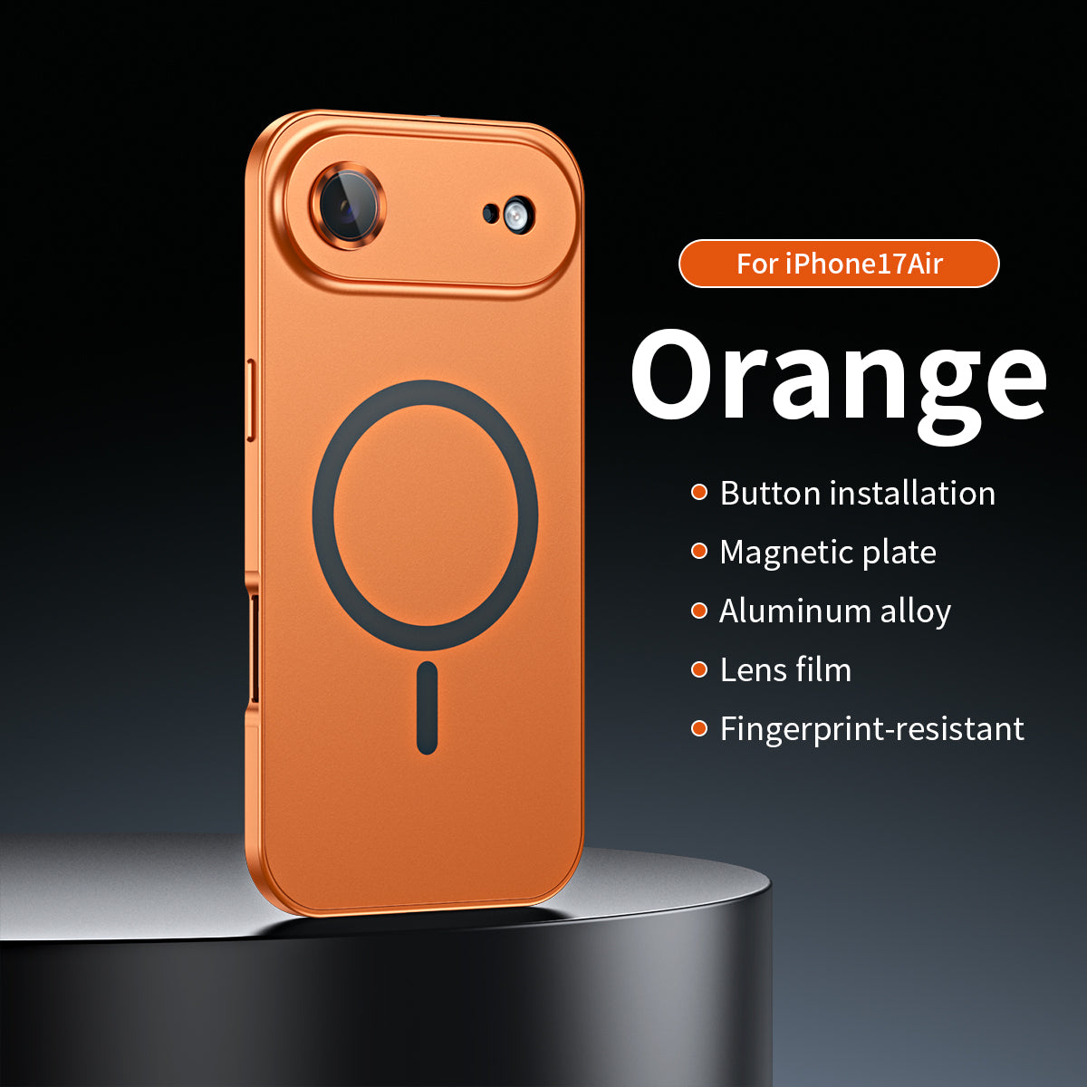 Magnetic Metal Frame Snap-On Case For iPhone