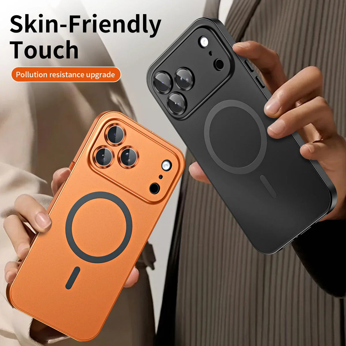 Magnetic Metal Frame Snap-On Case For iPhone
