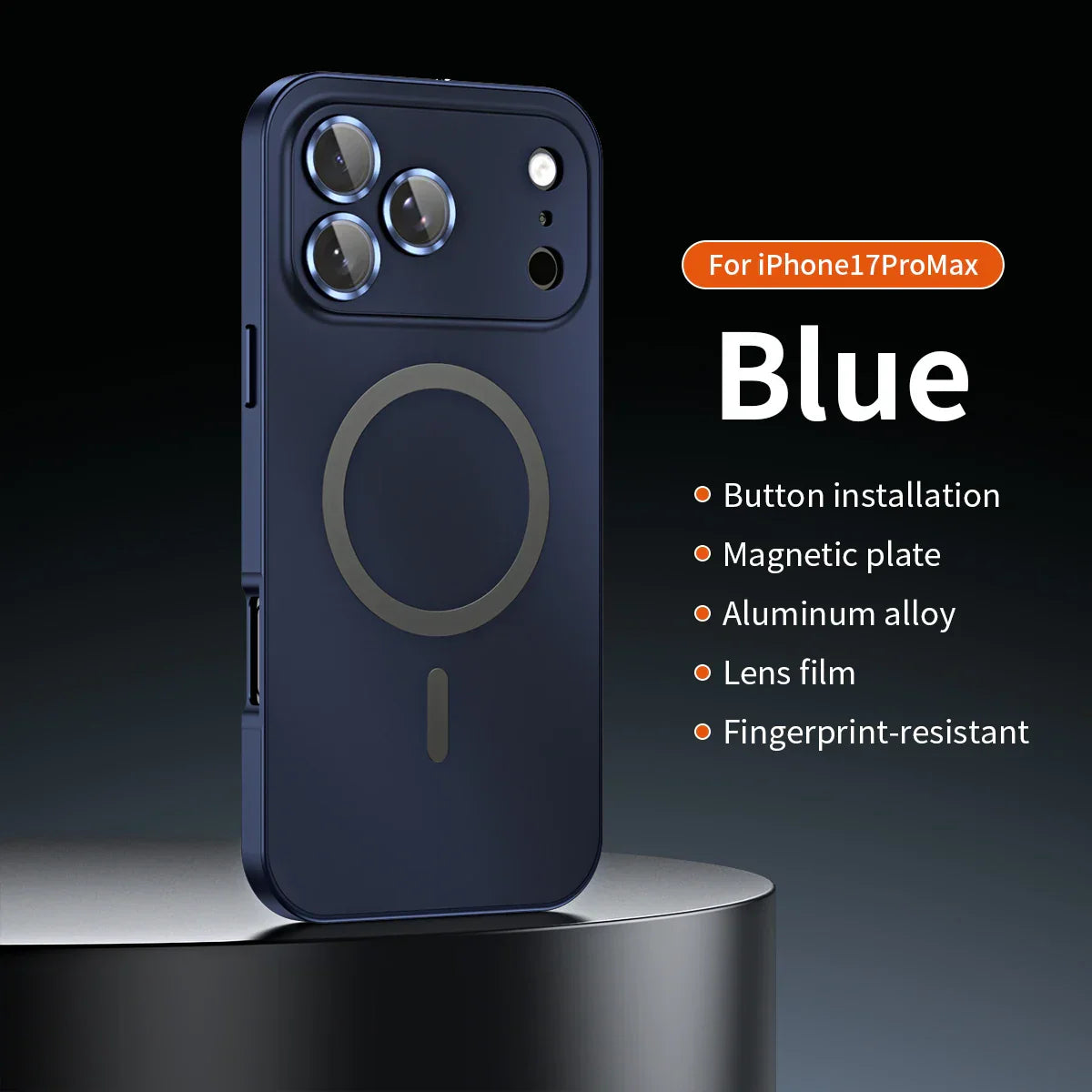 Magnetic Metal Frame Snap-On Case For iPhone