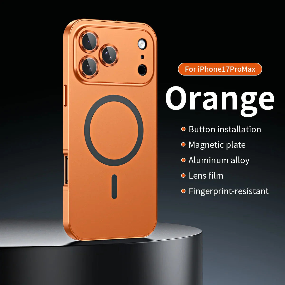 Magnetic Metal Frame Snap-On Case For iPhone