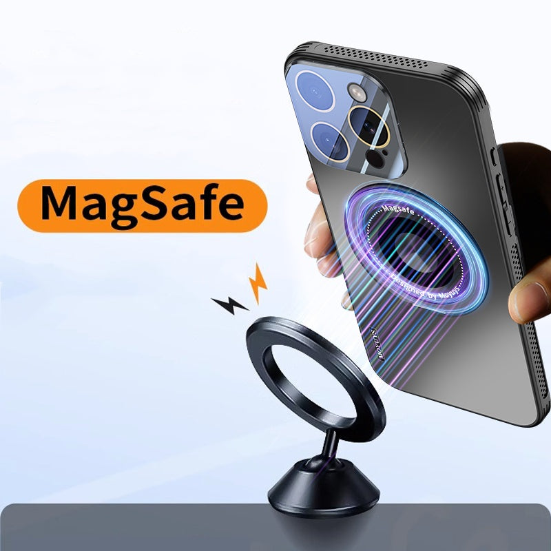 360° Rotating Bracket Heat Dissipation Magnetic Phone Case