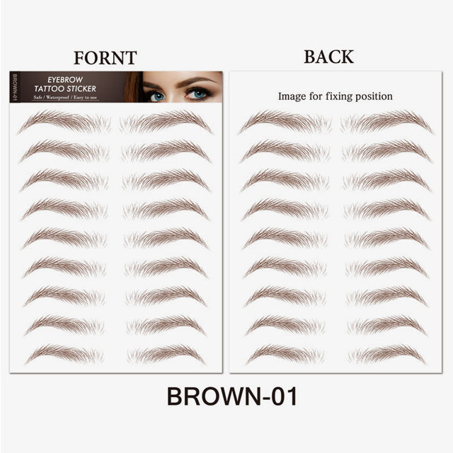 Simulation Waterproof Eyebrow Sticker