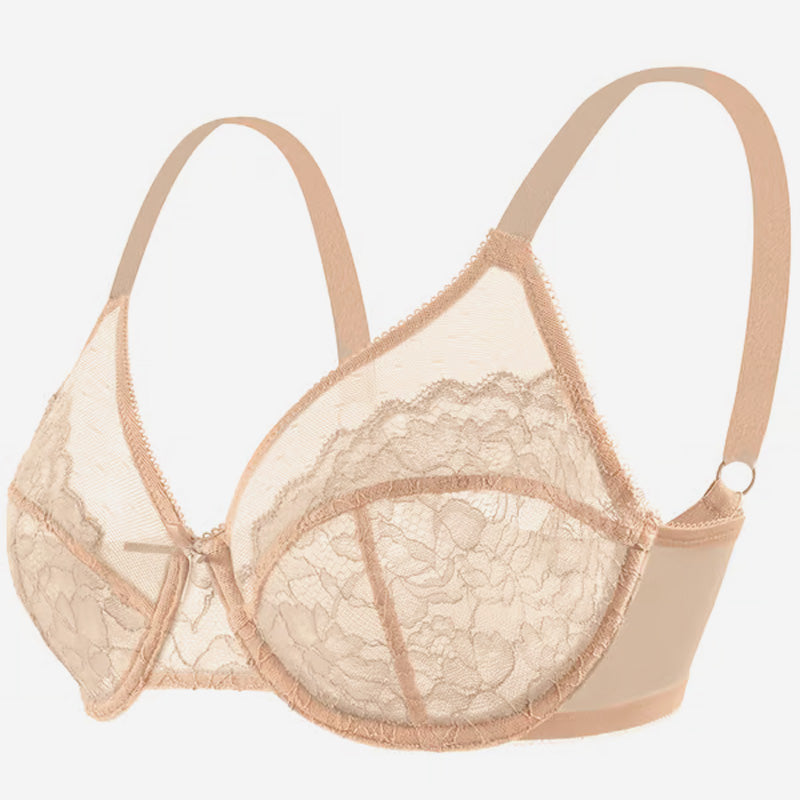 Unlined Comfort Unpadded Full Coverage Underwire Minimizer Bra