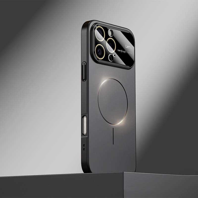 Metallic Lens Full Coverage Case – Magnetic Compatible &Extreme Protection
