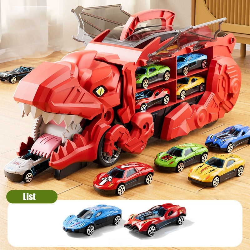 Transforming Dinosaur Swallowing Car Toy Set for Kids - Endless Fun Awaits! 🦖🚗