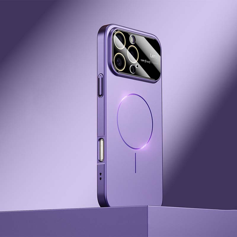 Metallic Lens Full Coverage Case – Magnetic Compatible &Extreme Protection