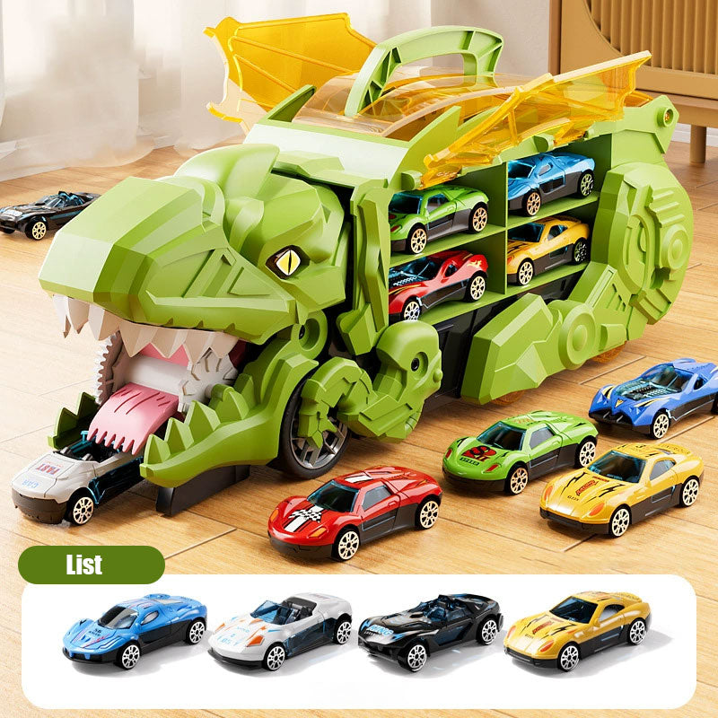 Transforming Dinosaur Swallowing Car Toy Set for Kids - Endless Fun Awaits! 🦖🚗