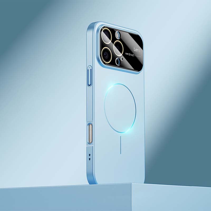 Metallic Lens Full Coverage Case – Magnetic Compatible &Extreme Protection