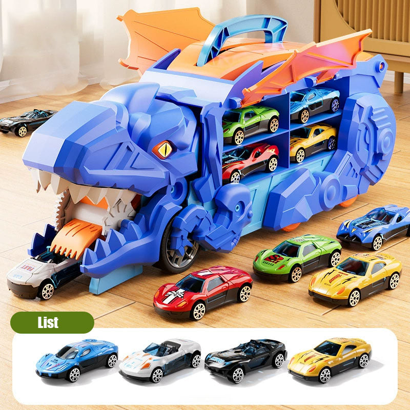 Transforming Dinosaur Swallowing Car Toy Set for Kids - Endless Fun Awaits! 🦖🚗