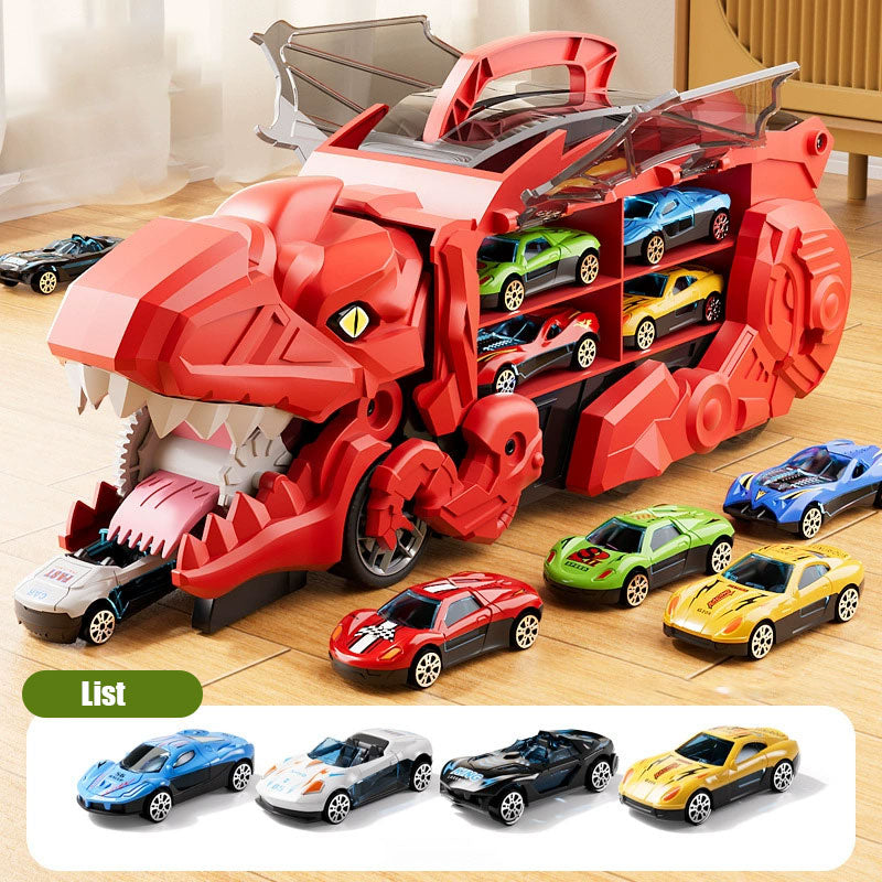 Transforming Dinosaur Swallowing Car Toy Set for Kids - Endless Fun Awaits! 🦖🚗