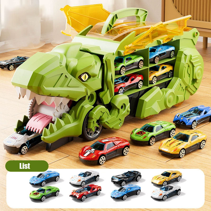 Transforming Dinosaur Swallowing Car Toy Set for Kids - Endless Fun Awaits! 🦖🚗