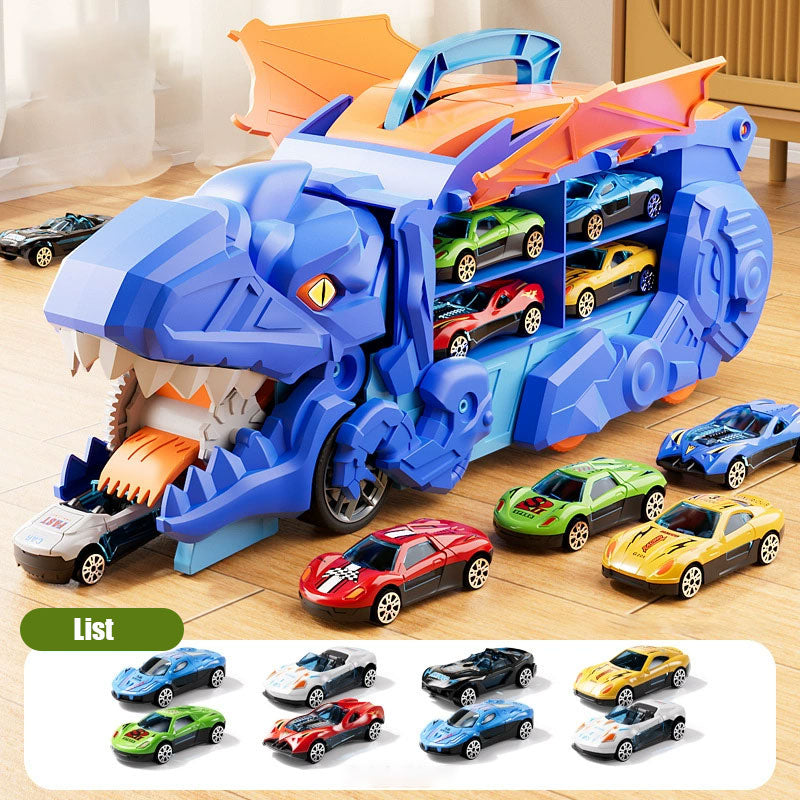 Transforming Dinosaur Swallowing Car Toy Set for Kids - Endless Fun Awaits! 🦖🚗