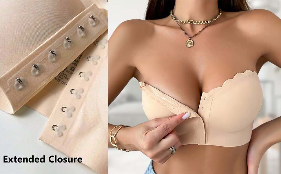 🤩Front-clasp strapless thin invisible push-up bra - A sexy must-have💃