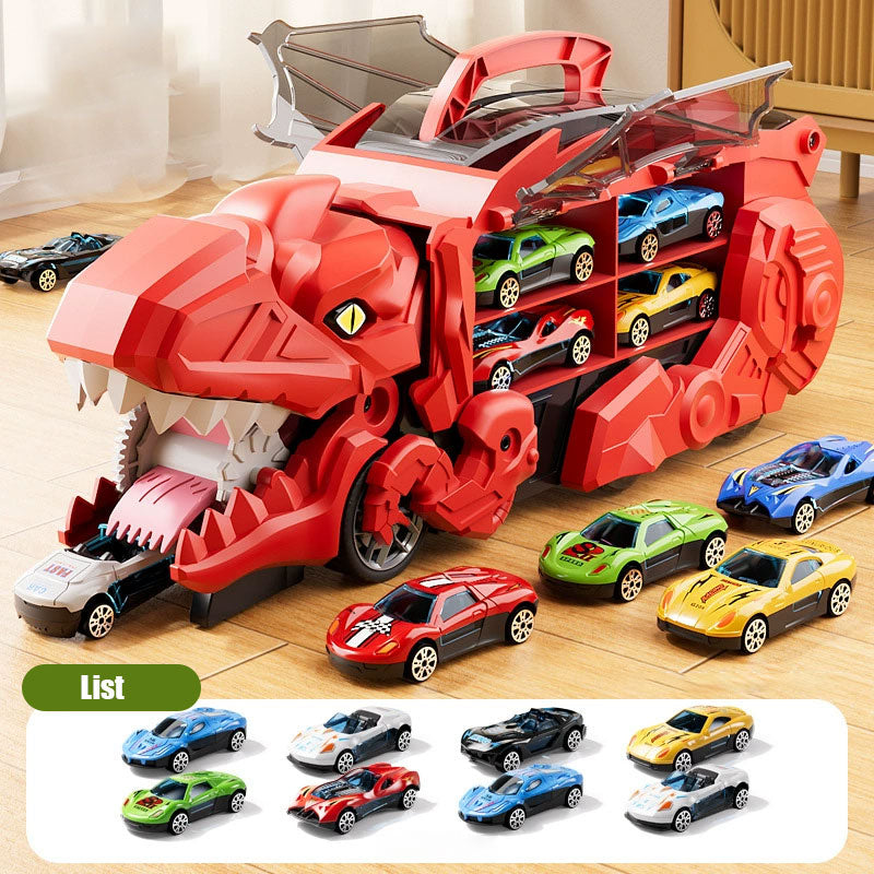 Transforming Dinosaur Swallowing Car Toy Set for Kids - Endless Fun Awaits! 🦖🚗