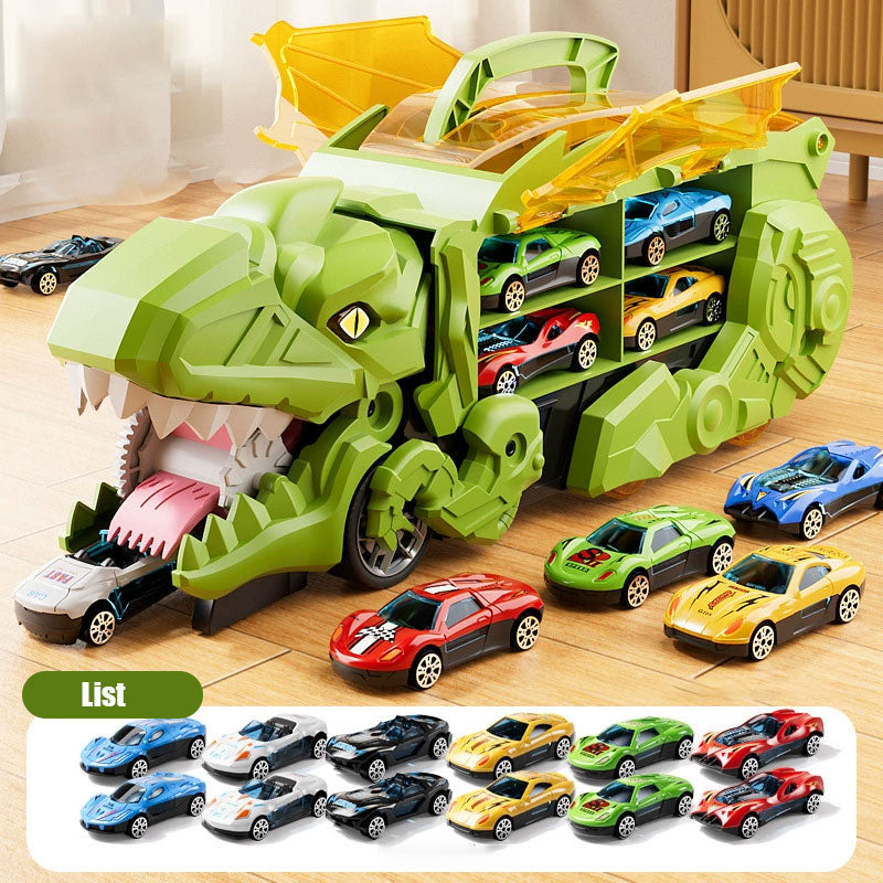 Transforming Dinosaur Swallowing Car Toy Set for Kids - Endless Fun Awaits! 🦖🚗
