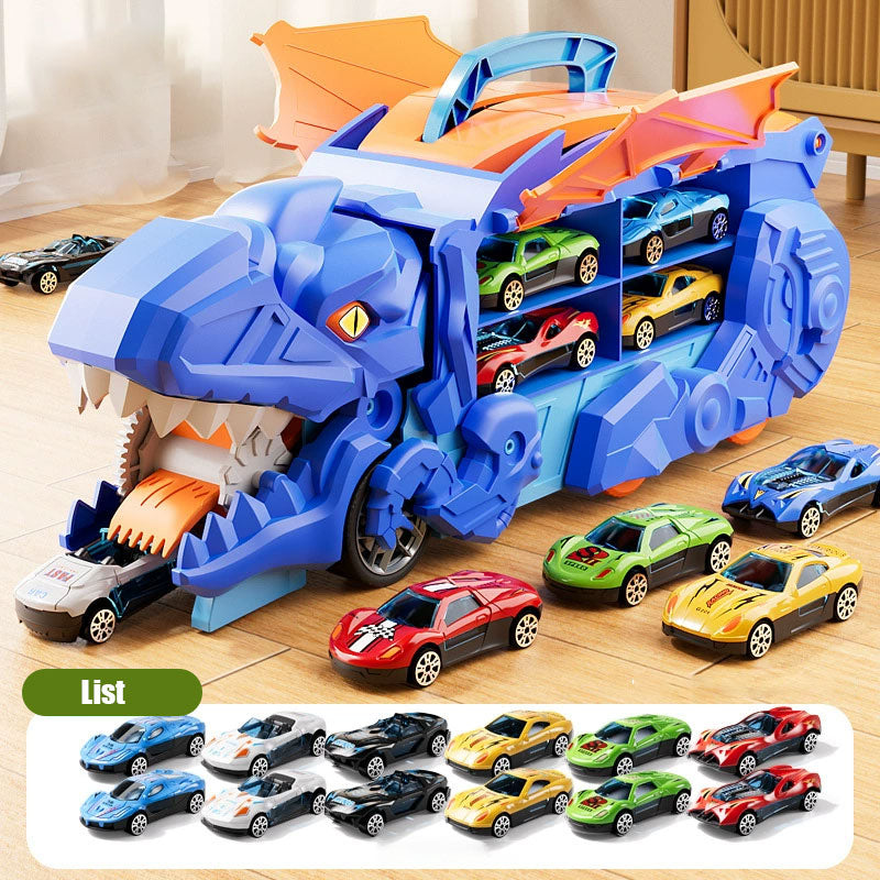 Transforming Dinosaur Swallowing Car Toy Set for Kids - Endless Fun Awaits! 🦖🚗