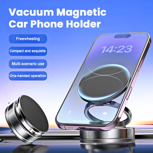 🚗 Mechanical Vacuum Magnetic Car Phone Holder — Make Your Drive Easier! 📱