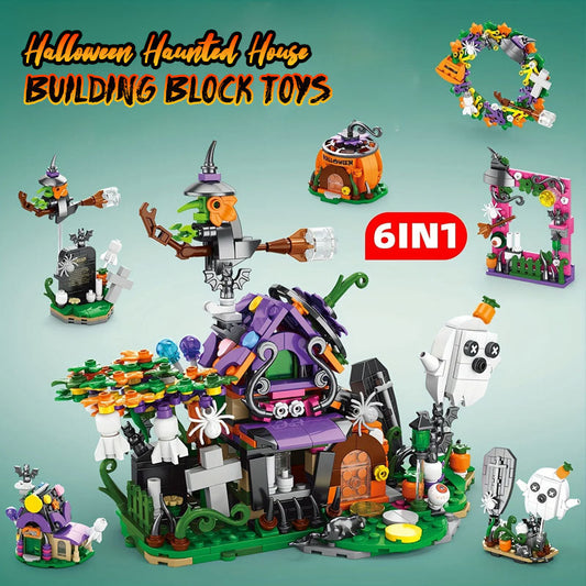 Halloween Haunted House Building Block Toys