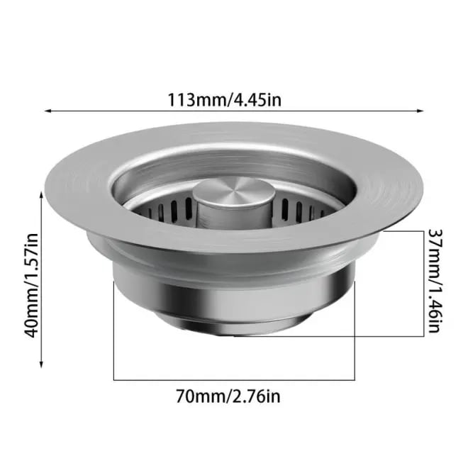 🔥3 in 1 Kitchen Sink Drain Strainer Kitchen Gadgets
