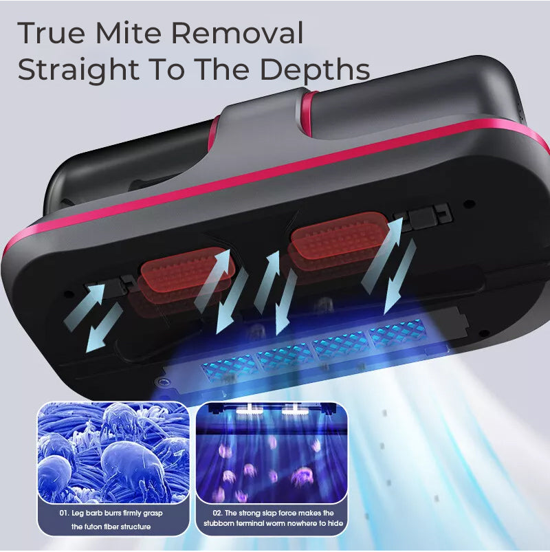 🏡 Wireless Mattress Mite Vacuum Cleaner – Deep Cleaning, Ultimate Protection 💙