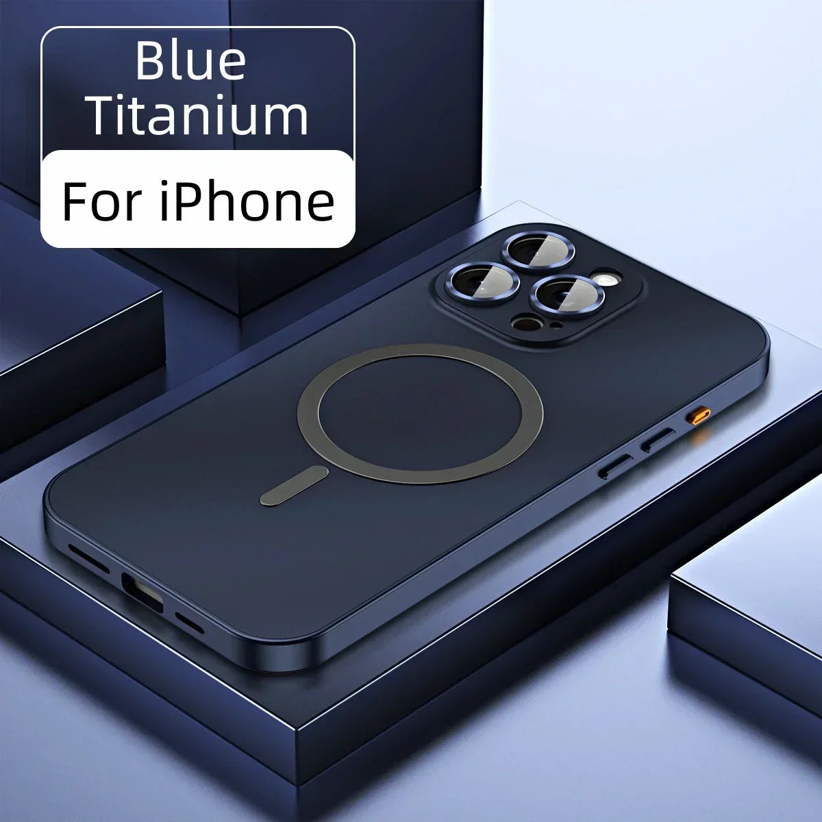 Magnetic Metal Snap-On Case For iPhone