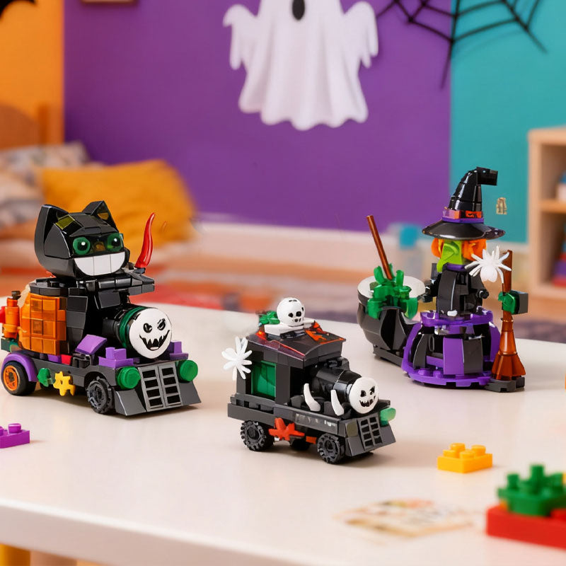 Halloween Haunted House Building Block Toys