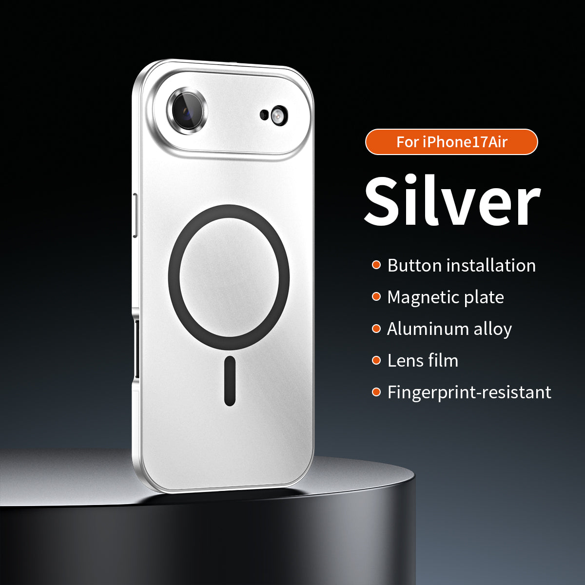 Magnetic Metal Frame Snap-On Case For iPhone