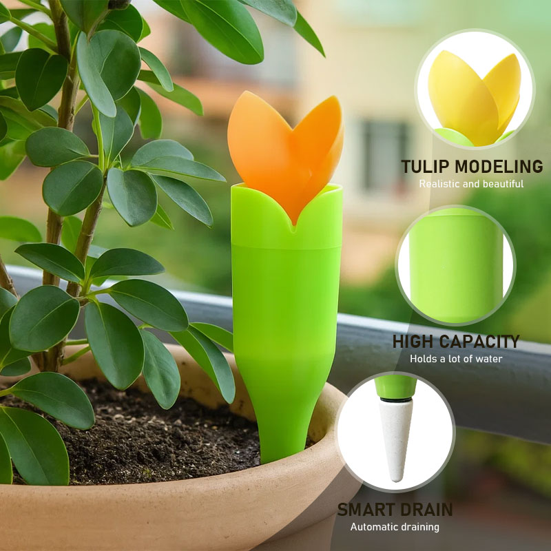 Tulip-shaped automatic drip irrigation machine