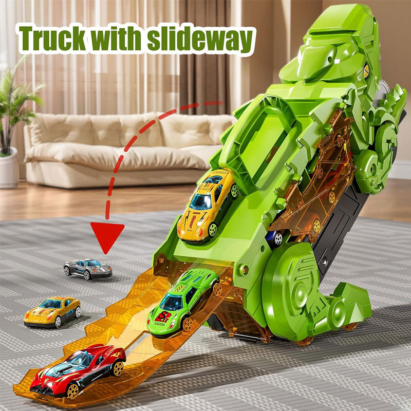 Transforming Dinosaur Swallowing Car Toy Set for Kids - Endless Fun Awaits! 🦖🚗