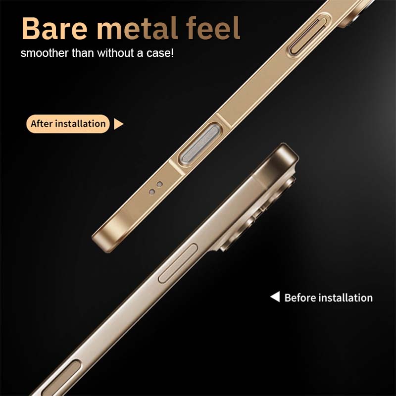 Metallic Lens Full Coverage Case – Magnetic Compatible &Extreme Protection