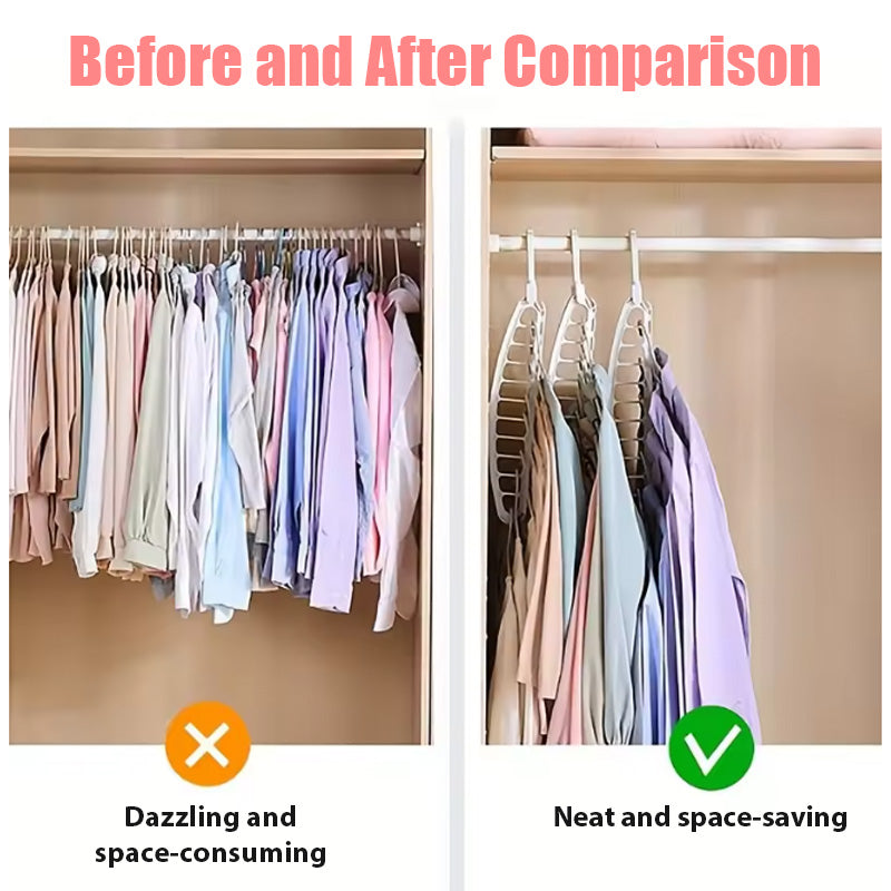 Seamless folding hanger