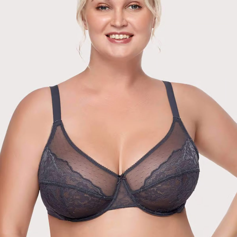 Unlined Comfort Unpadded Full Coverage Underwire Minimizer Bra