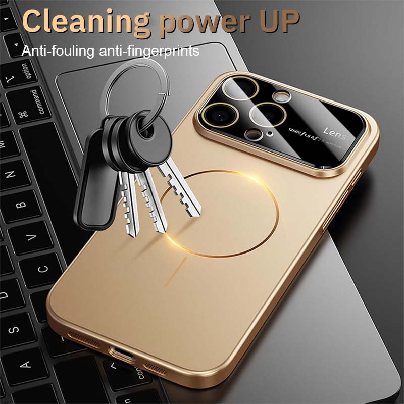 Metallic Lens Full Coverage Case – Magnetic Compatible &Extreme Protection