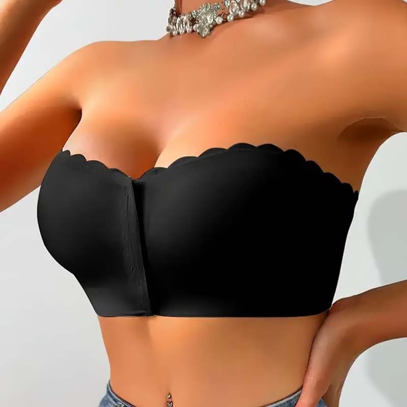 🤩Front-clasp strapless thin invisible push-up bra - A sexy must-have💃