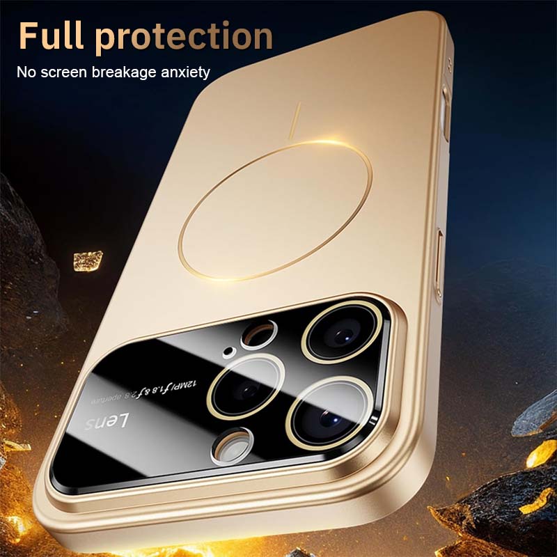 Metallic Lens Full Coverage Case – Magnetic Compatible &Extreme Protection