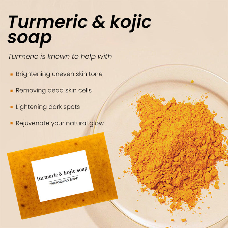 Turmeric Lemon Kojic Ginger Handmade Soap 🌿✨