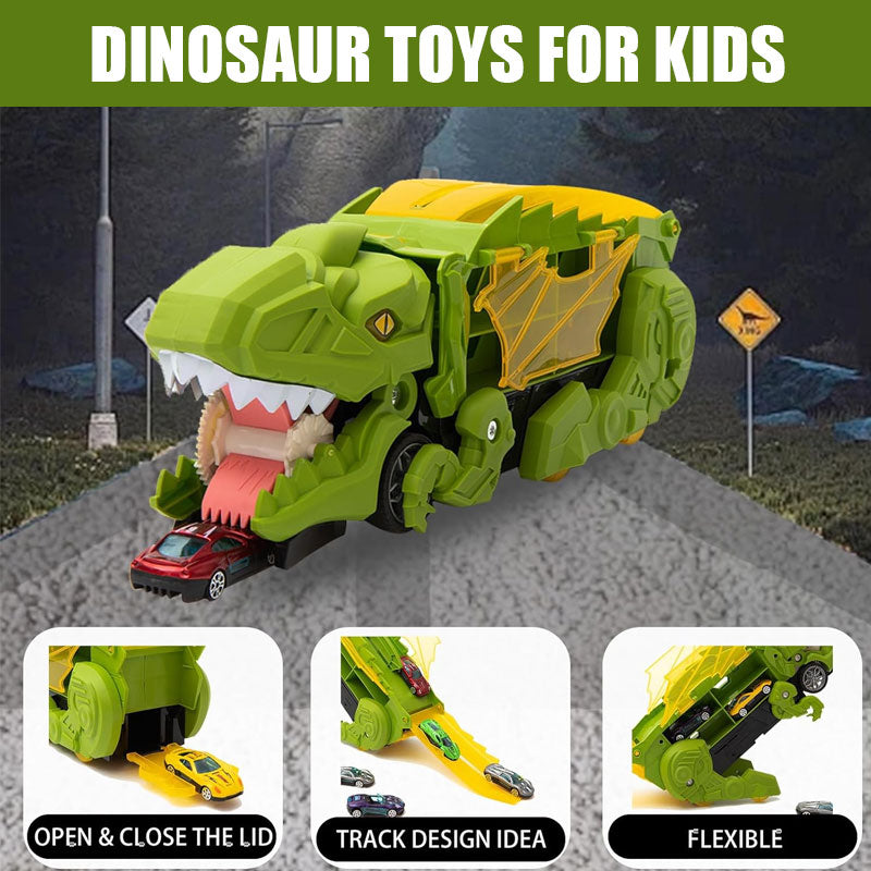 Transforming Dinosaur Swallowing Car Toy Set for Kids - Endless Fun Awaits! 🦖🚗